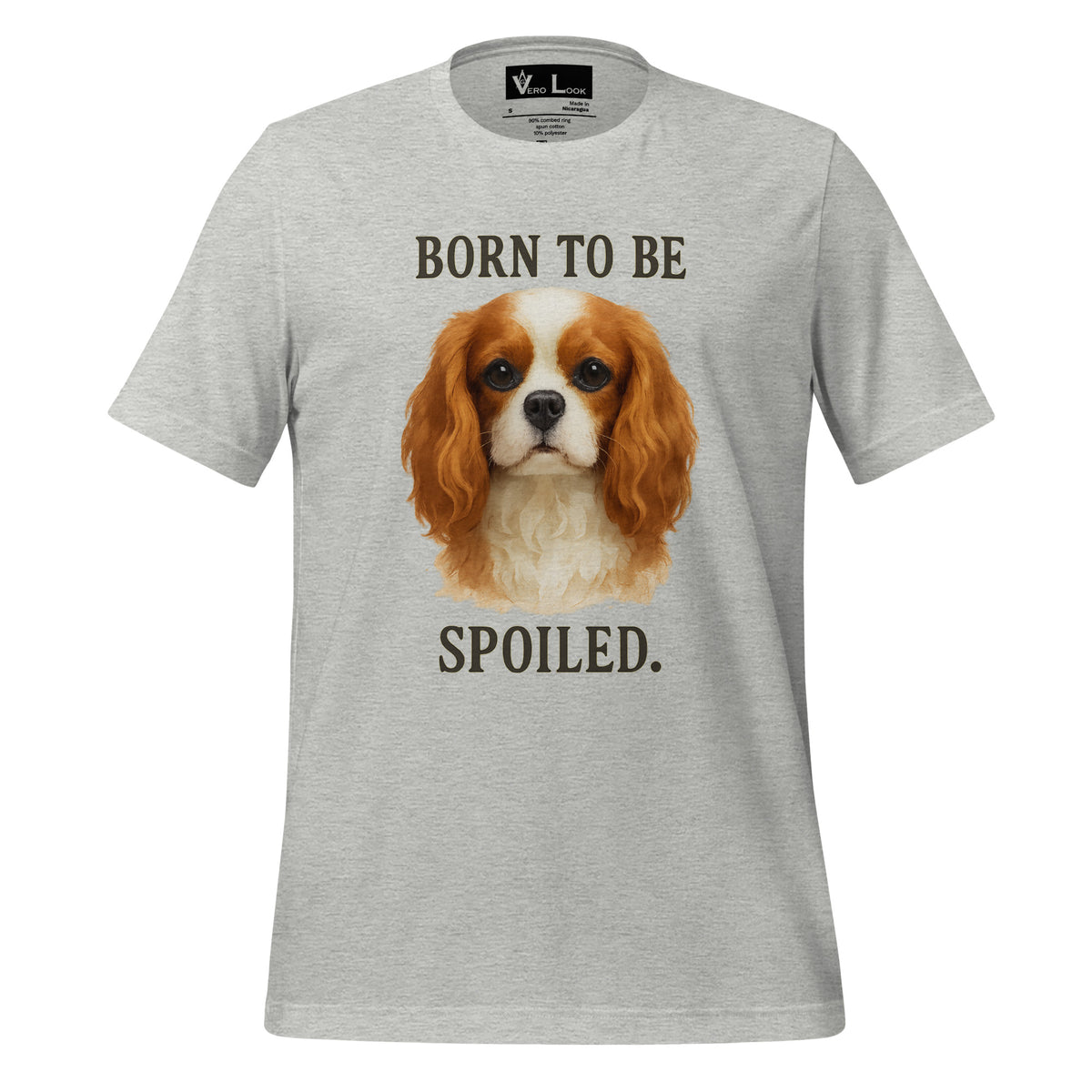 Cavalier King Charles Spaniel "Born to Be Spoiled" BC Tee W3