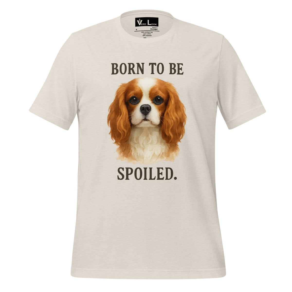 Cavalier King Charles Spaniel "Born to Be Spoiled" BC Tee W3