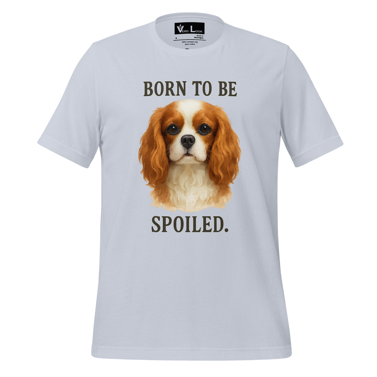 Cavalier King Charles Spaniel "Born to Be Spoiled" BC Tee W3