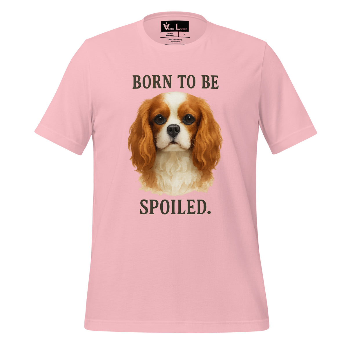 Cavalier King Charles Spaniel "Born to Be Spoiled" BC Tee W3